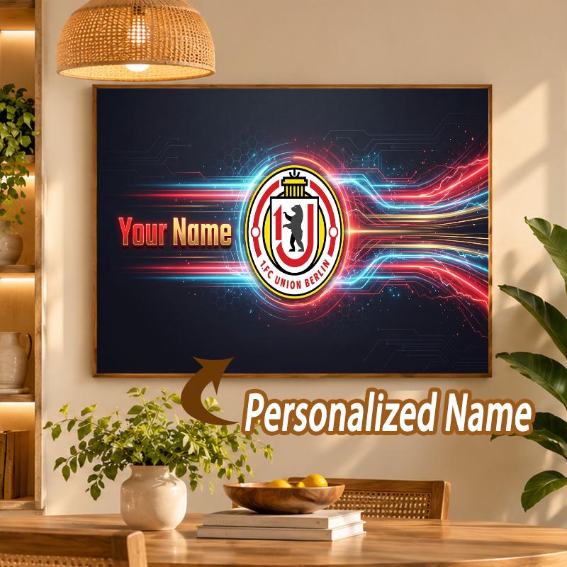 Custom Name Union Berlin 5D Diamond Painting Personalized Full Drill Diamond Art Kit Gift