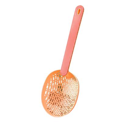 Cucchiaio Scolatoio Resistente alle Alte Temperature Cucchiaio per Noodles Conservazione Sospesa Cucchiaio a Rete Filtrante Domestico con Manico Lungo per Gnocchi