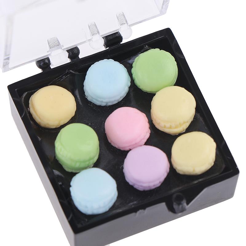 1Set 1:12 Dollhouse Miniature Macaroon Food Dessert Tea Snack Kitchen Decor Toy