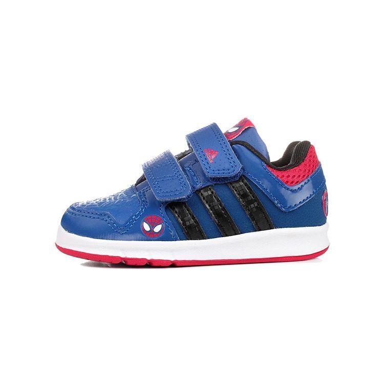 Adidas Spider-Man Collaboration Non-Slip Durable Velcro Sports Running Shoes Baby Sneakers Gem-Blue B24569