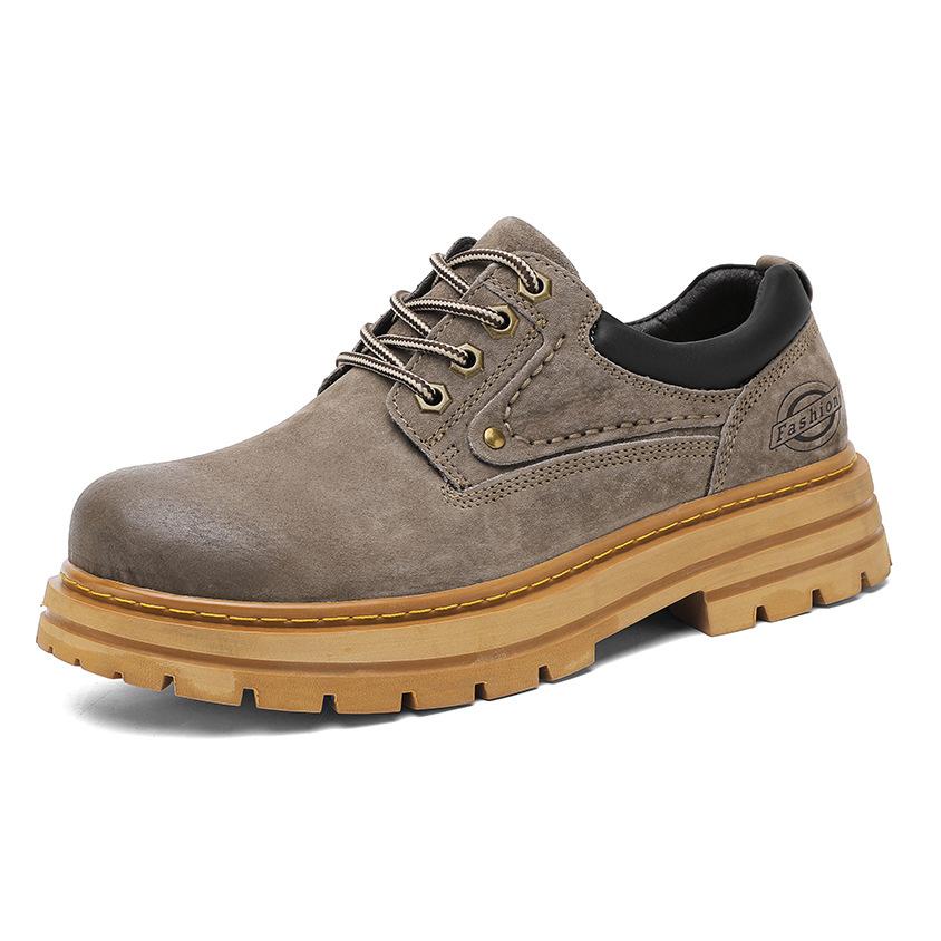 

Прямая трансляция новые мужские сапоги из ревеня не могут пинать плохие кожаные сапоги, первый слой свиной кожи короткие сапоги мужские повседневные взрывные ботинки для инструментов 38