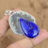 Womens Day Deal 925 Silver Pear Natural Lapis Lazuli Handcrafted Mother Pendant