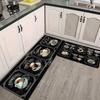 2Pcs Coffee Cup Print Kitchen Rug Anti-Fatigue Kitchen Rug Waterproof Non-Slip Rugs Set Runner Rug Bedside Rug Absorbent Carpet For Kitchen