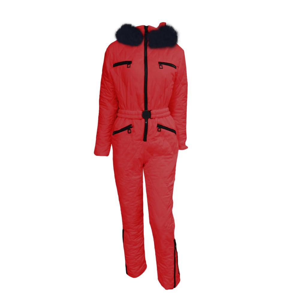 Women Fashion Casual Thick Hot Snowboard Skisuit Outdoor Sports  Zipper Ski Suit