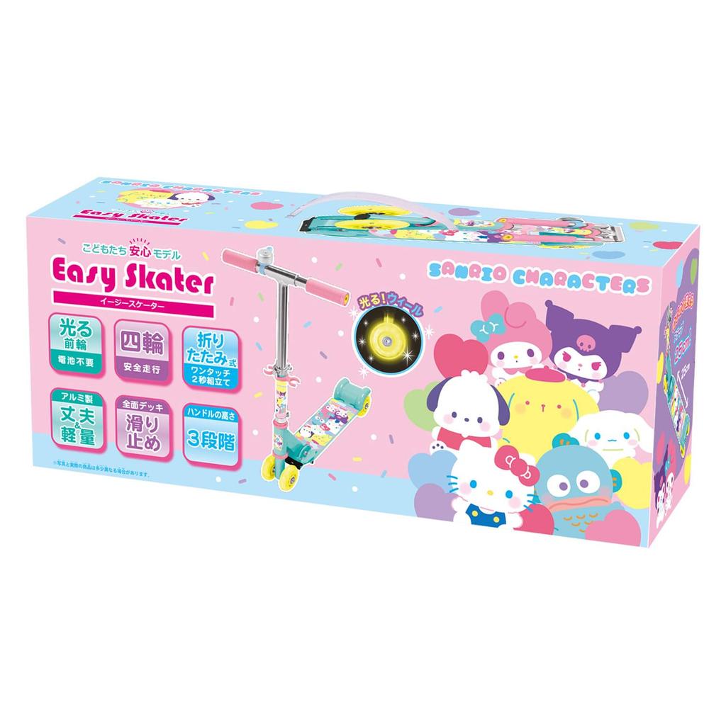 Maruka Easy Skater/Sanrio Characters Toy, Sports, Outdoor Kickboard, Ages 3 and Up, 176210