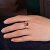 Simple design 925 Sterling silver ring synthetic color change zultanite oval 9*11 elegant fashion birthday gift for women
