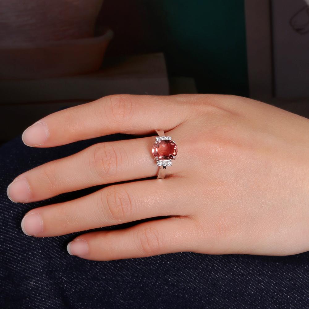 Simple design 925 Sterling silver ring synthetic color change zultanite oval 9*11 elegant fashion birthday gift for women