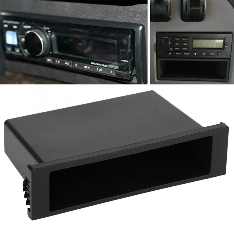 New for Stereo Radio Universal Car Double 1 Din Dash Cup Holder Storage Box Plastic