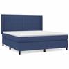 VidaXL Divan Bed with Mattress Blue 160x200 Cm Fabric - Model 3131607