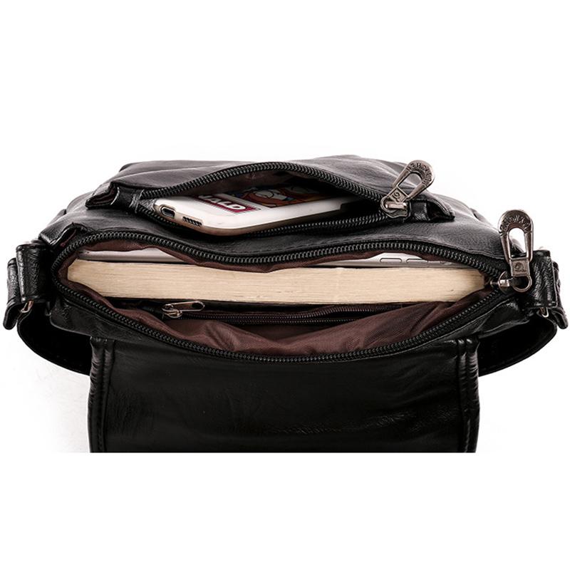 Geantă de mamă de vârstă mijlocie de mare capacitate, geantă de umăr la modă din piele moale, geantă pătrată mică retro