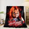 Chucky's Halloween Horror Blanket Flannel Blanket for bed, sofa, Camping, Hiking, Picnic Essentials, gift for family Fan gifts