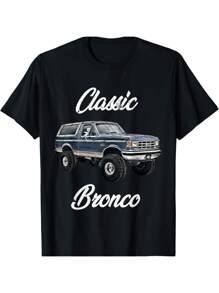 Unisex T-shirt Classic Bronco Horse On Truck,Lifted Square Body,Offroad,4x4 T-Shirt