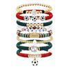 Soccer Sports Team Game Day Bracelet Stackable   Beaded Bracelet
