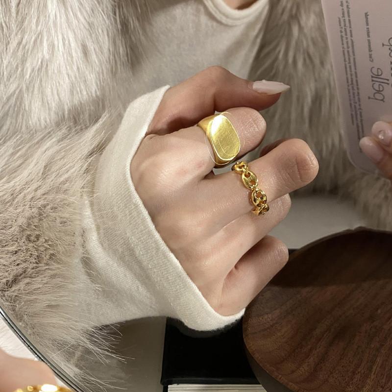 Unique Copper Pig Nose Ring For Women Geometric High Fashion Adjustable Accessory Statement