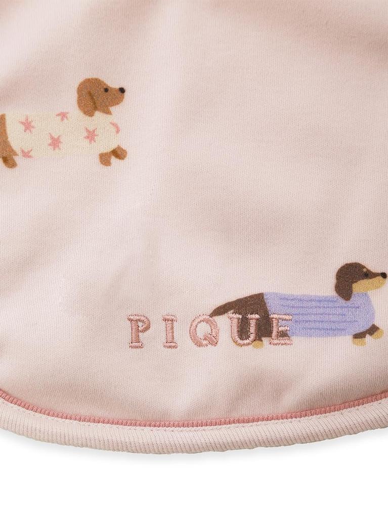 Gelato Pique BABY Dachshund Print Bib Unisex Baby Free Size (PBGG255749) Pink,