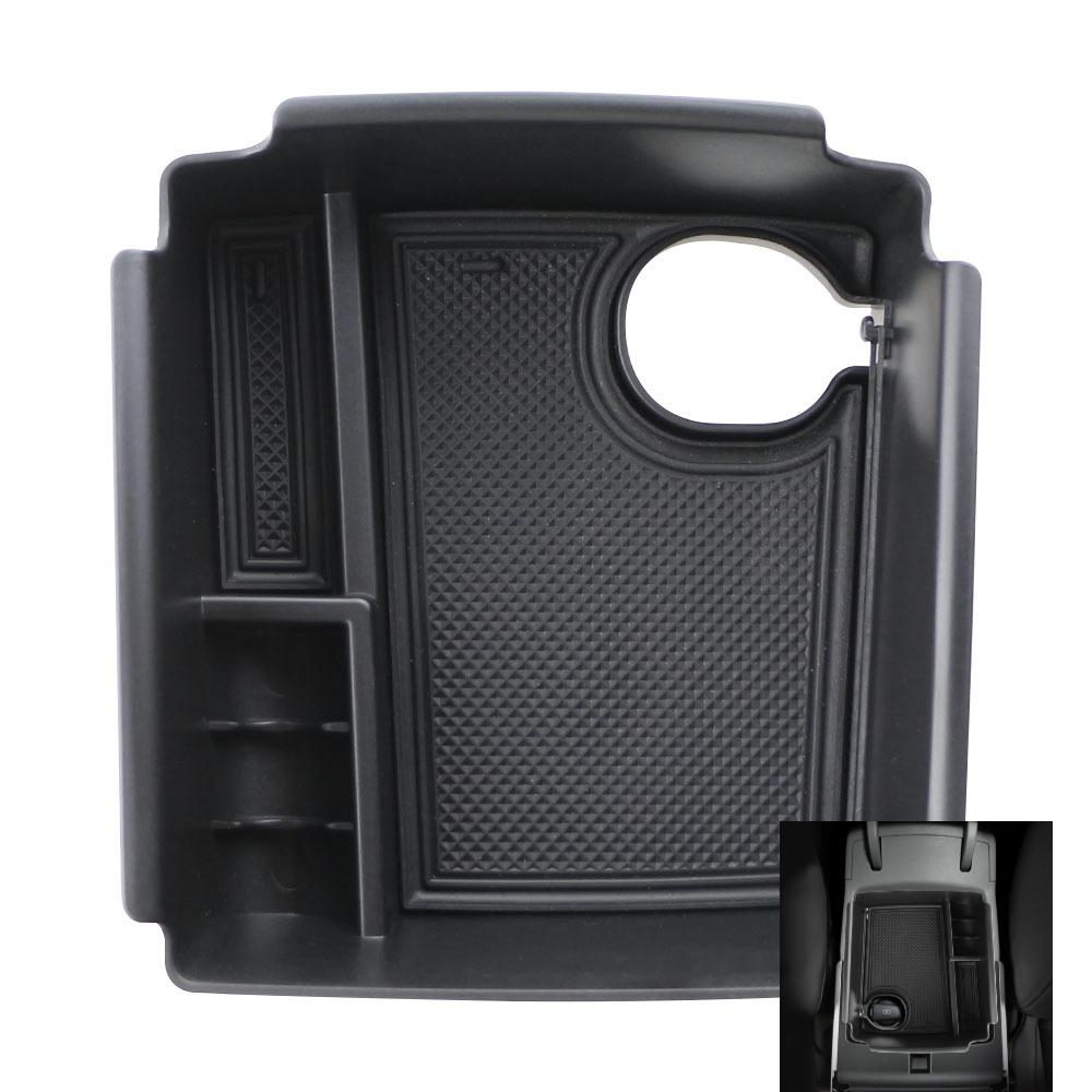 

Органайзер для хранения на консоли автомобиля, лоток, бокс для подлокотника для Kia Niro EV 2019-2021 LHD, черный пластик, аксессуары для интерьера, ящики для хранения чёрный