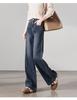 Cotton High-Waisted Wide-Leg Jeans for Women