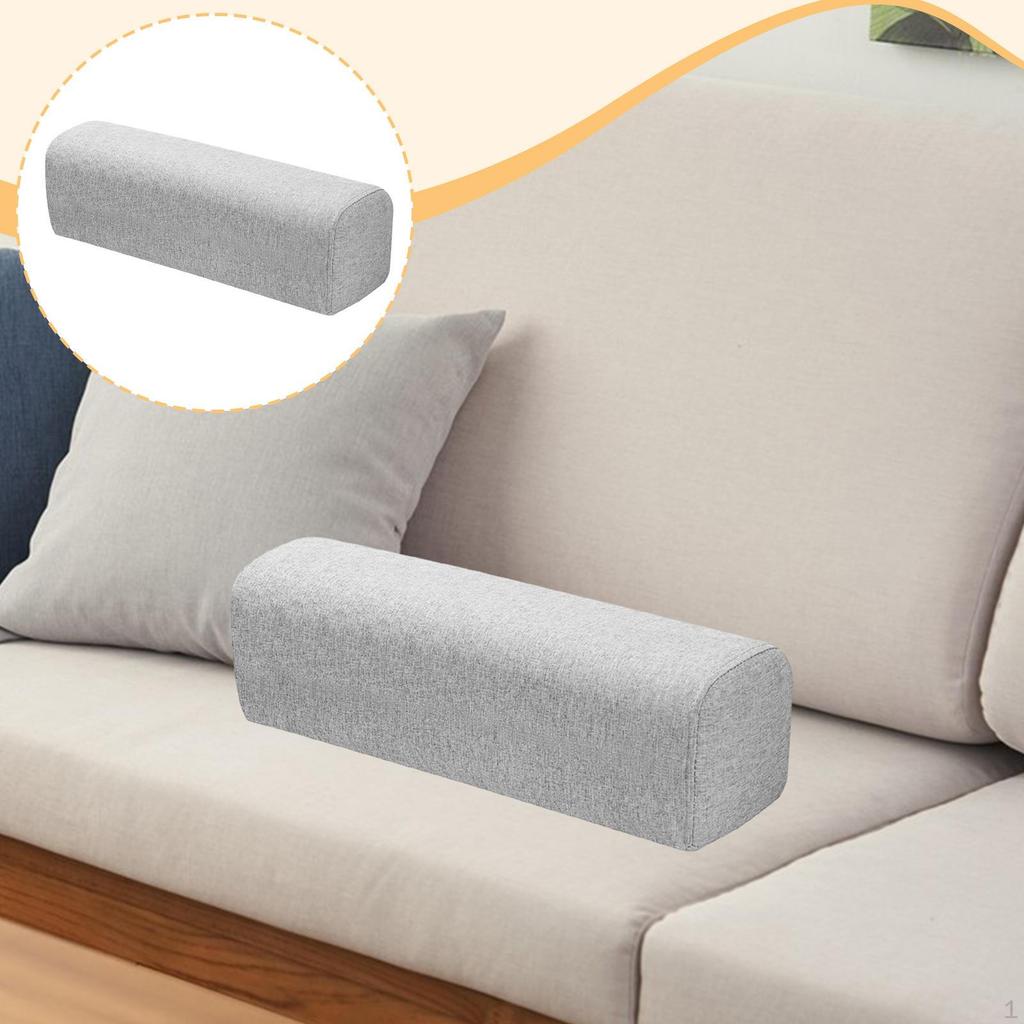 Couch Arm Rest Bolster Elbow Support Pillow High Density Foam Armrest Pad Bedroom Bed Home Living