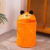 Decorative Animal Print Foldable Storage Basket Waterproof Laundry Hamper Organizers For Home Bathroom Kids Bedroom