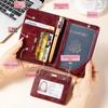 Passport Ticket Bag Multifunctional Protective Case Retro Card Passport Holder