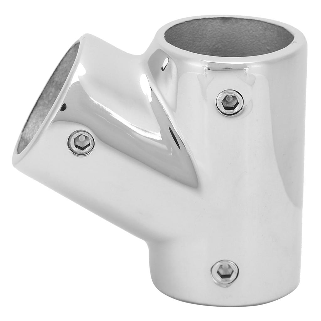 60 Degree Tee Left 3 Way Boat Handrail Fitting Marine Yacht Hand Pipe Connector MJS015‑00525mm