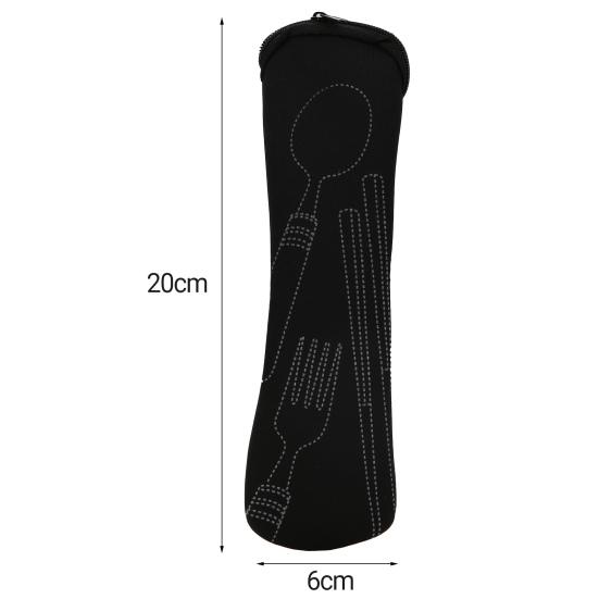 Taška na nádobí Přenosná látková taška na nádobí odolná proti opotřebení Pouzdro na uskladnění lžíce Vidlička