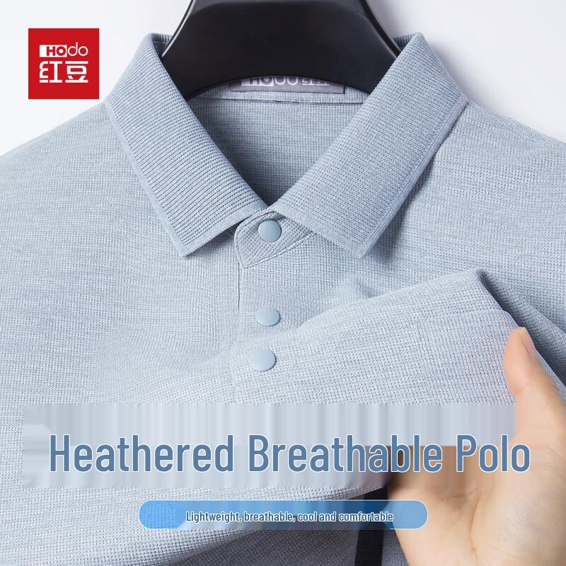 Hodo Men's Cool Business Casual Short-Sleeve Polo Shirt