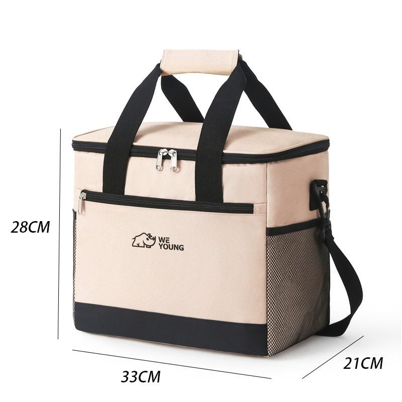 Insulated Lunch Box For Men  & Women – Leak-Proof Cooler Bag With 4 Pockets, Adjustable Strap, Perfect For Work, Travel, And Picnics S