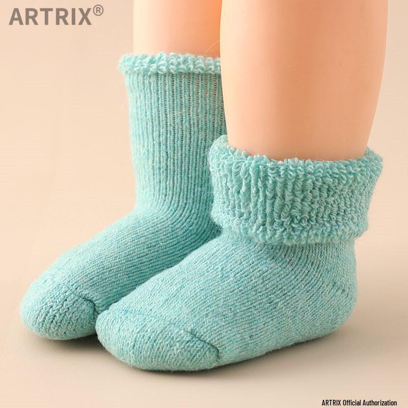 Superdicke Winter-Fleece-gefütterte Wollsocken für Jungen & Mädchen - Kleinkind Wadenlang