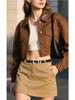 Luxury Women's Classic Cowhide Leather Belt with American Retro Style Pin Buckle