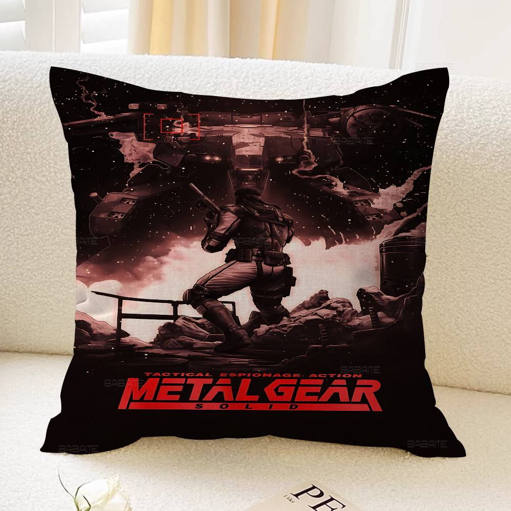 Game Metal Gear Pillow Cover Design cushion Cover decor Holiday Decorati