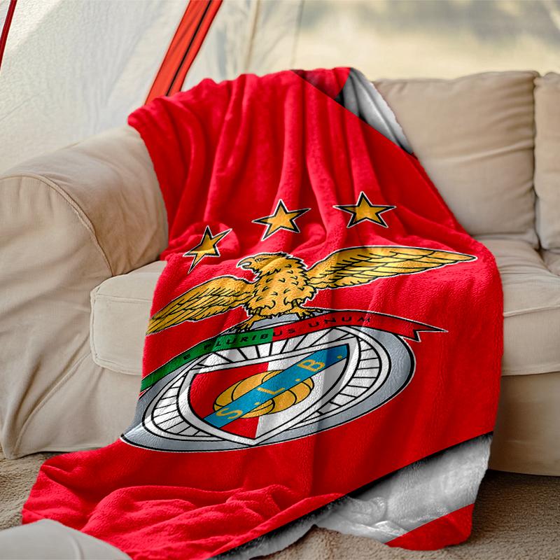 [SL Benfica Blanket] Soft Throw Blanket for Bed Sofa, Holiday Gift Blanket for Women Men Family Friend