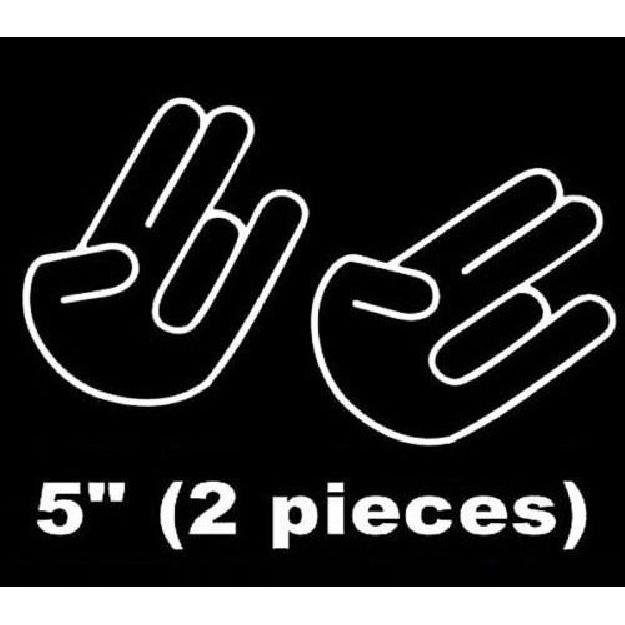 2 шт. 5  JDM SHOCKER HAND Импортный Drift Car Наклейка на окно Виниловые наклейки