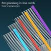 Straight Row Cats Comb Hair Removal Dog Deshedding Hair Comb Hair Remover 2pcs  Massage Comb Pet Grooming Supply