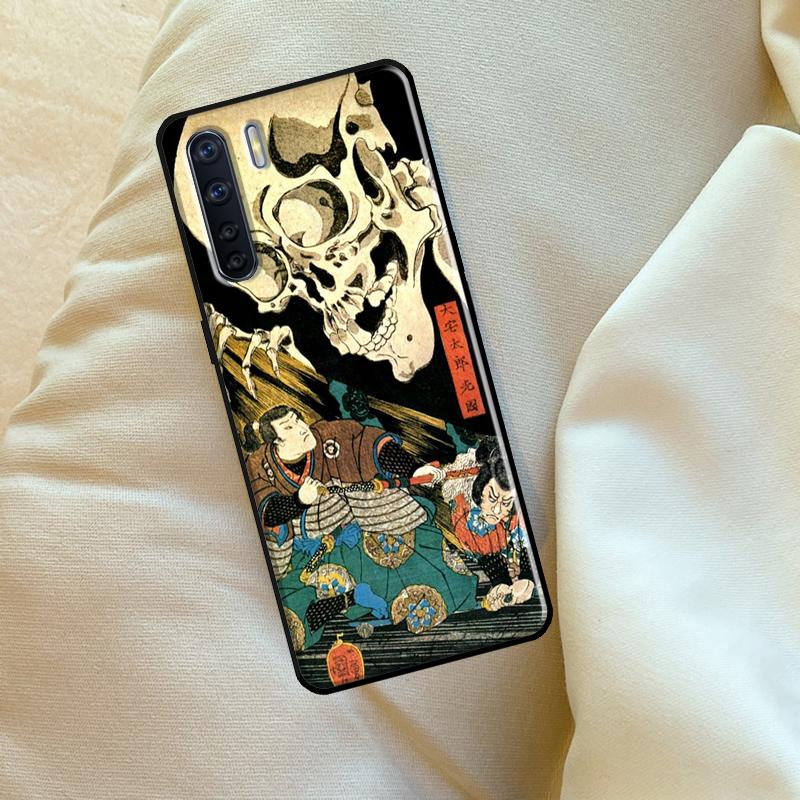 Japanese Style Art Japan Case For Oppo A96 A76 A16 A18 A38 A58 A78 A98 A74 A94 A54 A80 A60 A40 A15 A17 A57 A5 A6 Pro