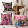 B-Bratzz Fashion M-Mask G-Girl Personalized Pillow Cover Kids Bedroom Wild Party Decor Pillowcase Kid Birthday Shower Gift