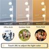 Hollywood Style LED Makeup Mirror: Color Adjustable, High Brightness, Smart Desktop Vanity, Wall Mountable