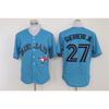 Toronto Blue Jays 27 Baseball Jersey Loose Fit Button-Up Shirt Men Sports Fan Apparel