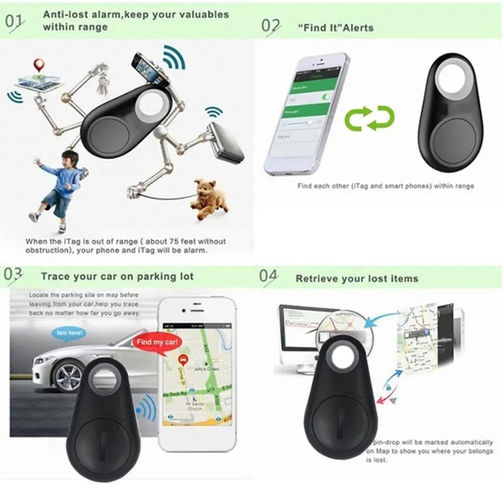 Bluetooth Tracker for Pets,Bikes - Waterproof Mini GPS Locator,Anti-Theft Alarm for Cat, Dog, Motorcycle,Bicycle.Find Lost Items Via Crowd Network