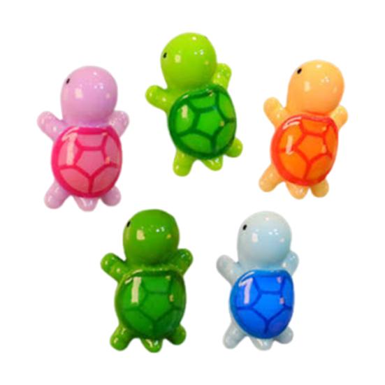 3D Fridge Magnet 5Pcs Mini Resin Turtle Refrigerator Magnet, Colorful Tortoise Kitchen Home Office Locker Decorative Accessories Magnets
