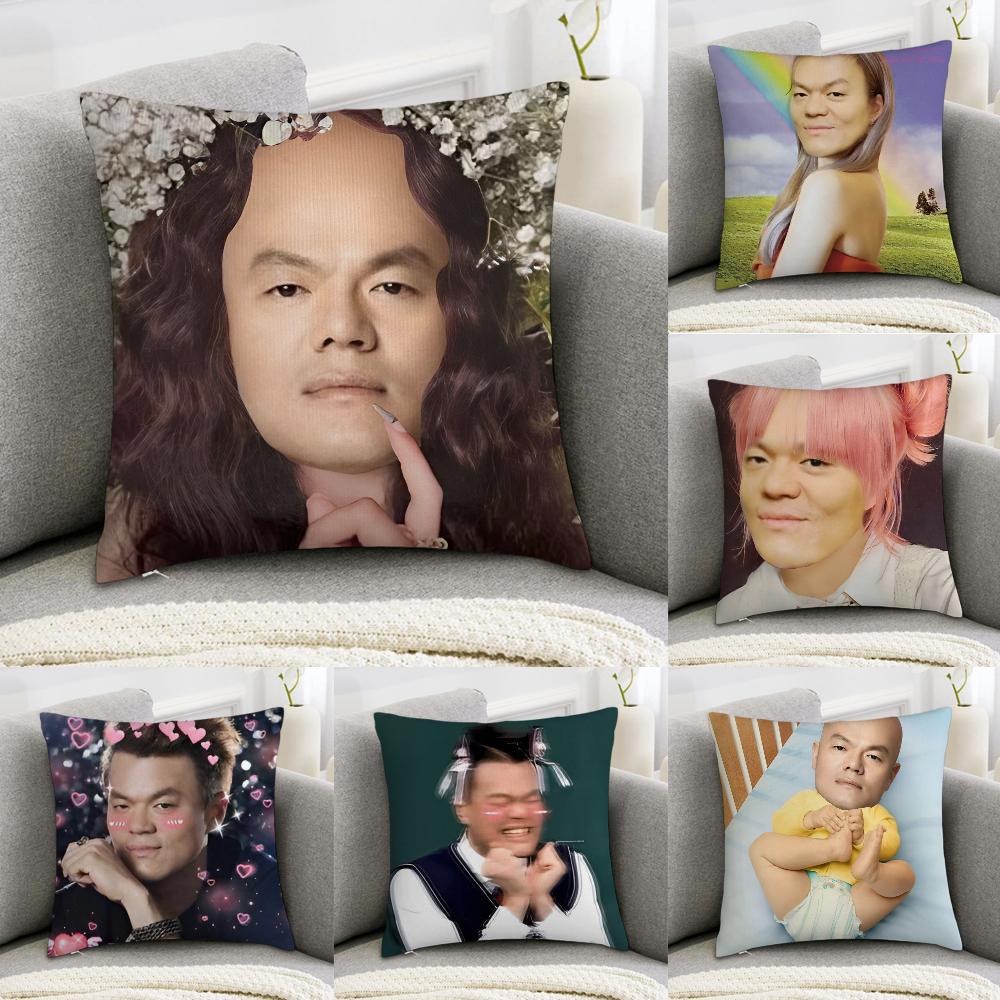 JYP Meme Luxury Pillow Case Sofa Decorative Home Doublesided Print Plush Square Throw Pillow Covers Cushion Decor Cover