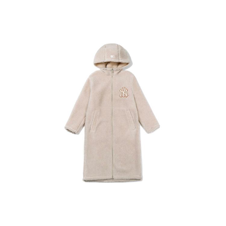 New MLB Velvet Jackets Women's Beige 31JPFL061-50B