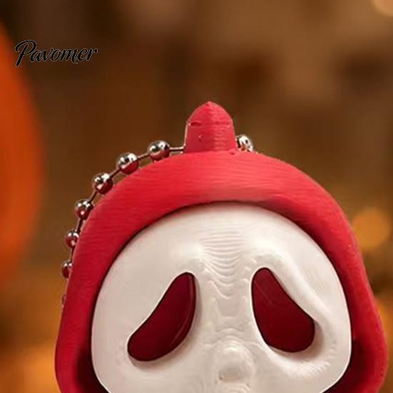 Portable Bag Accessory Mini Screaming Skeleton Keychain Pendant, 3D Printed Halloween Pendant Hanging Decor, Backpack Schoolbag Purse Charm