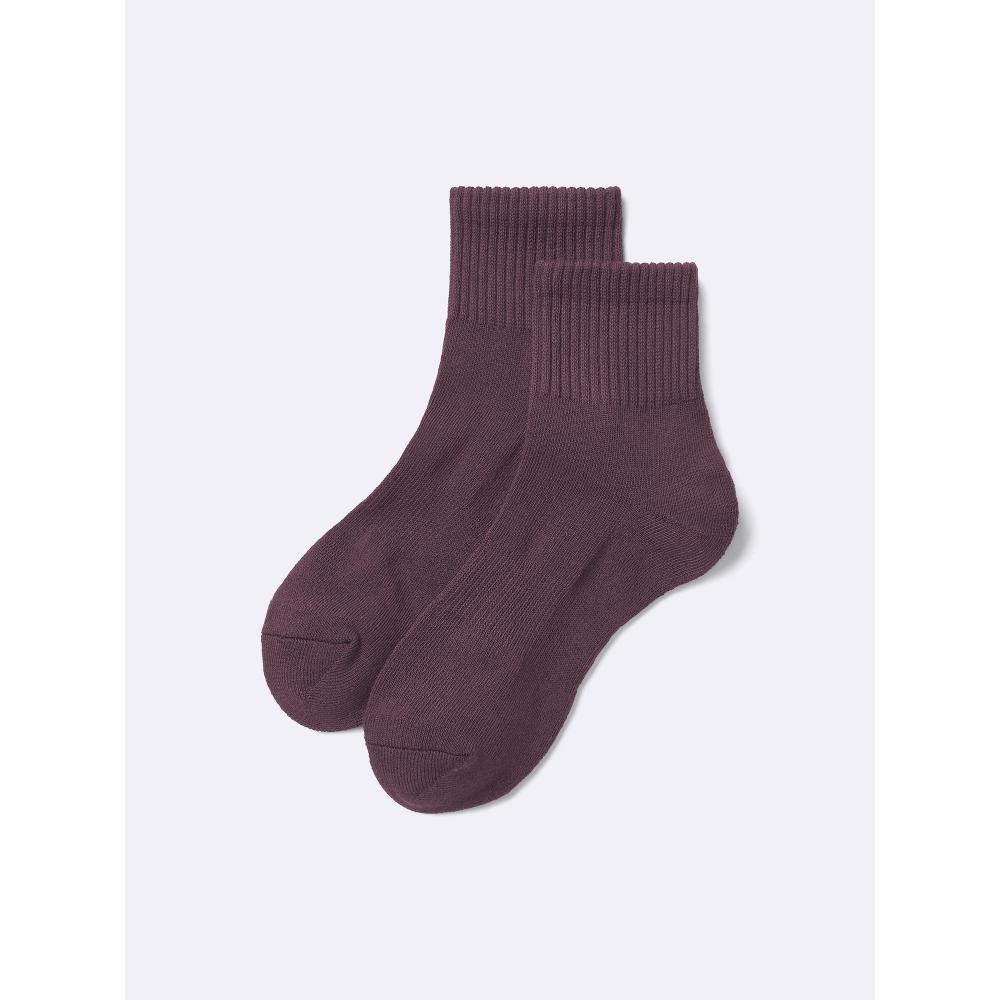 Gu Rib Pile Ankle Socks