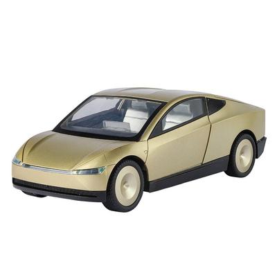 MeinAuto 1:24 Die-Cast-Legierung Tesla Cybercab Robotaxi Modellauto Figur - Gold