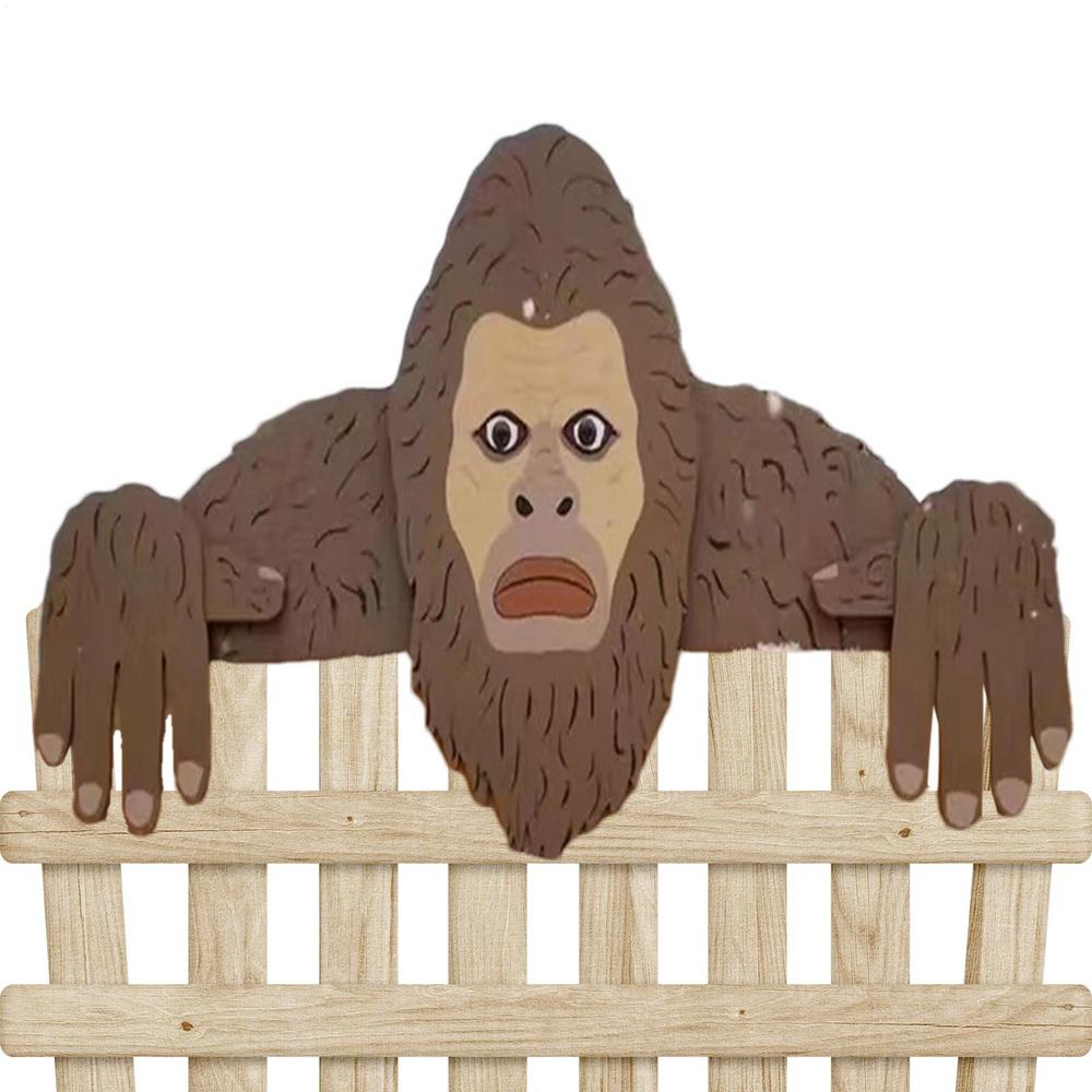 

Подглядывающий за забором Знак для патио Деревянные знаки для забора Новинка Животное Подглядывающее Декор для двора Для заднего двора Крыльца Патио