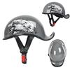 3C Certified Motorcycle Helmet Vintage Half Face Scooter Men Women Cruiser Jet With Spoiler