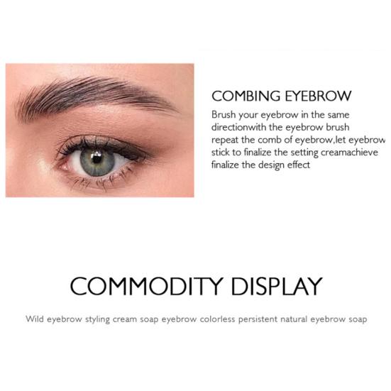 Long Lasting Waterproof Brow Setting Eyebrow Dyeing Cream with Brush Makeup Kit