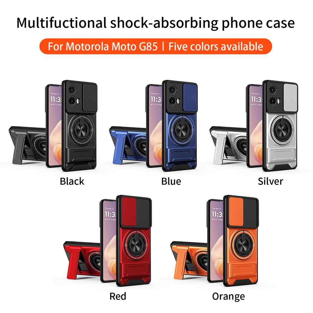 For Motorola Moto G85 Case Motorola Moto S50 Neo Cover Phone Case Magnetic Holder Military Armor Camera Protection Cover