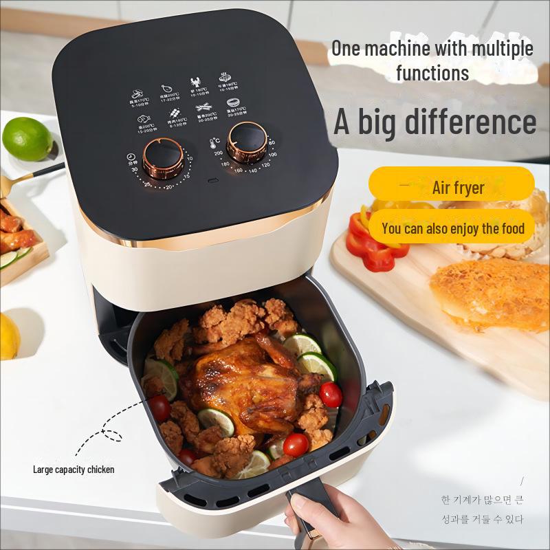 8L Large-Capacity Multifunctional Oil-Free Smokeless Electric Air Fryer for Home